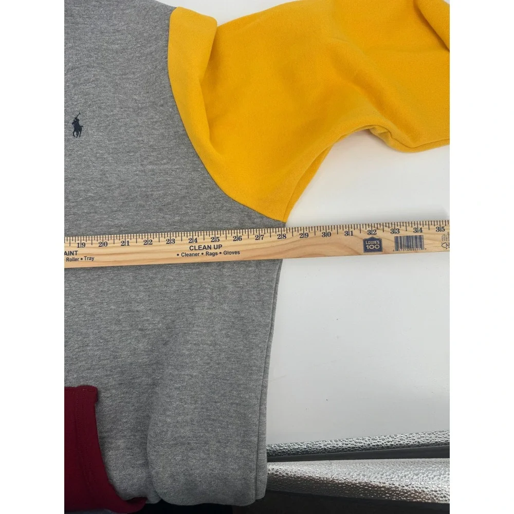 Polo Ralph Lauren Colorblock Hoodie Mens XXL Primary Colors Logo Pullover